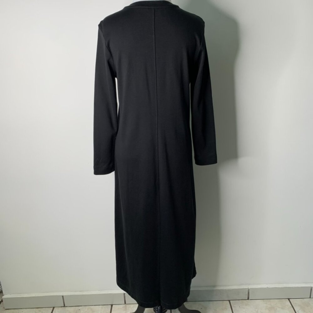 AYR Women's Black Long Sleeve Button Down Long Sleeve Maxi Dress Size Medium - Picture 7 of 10